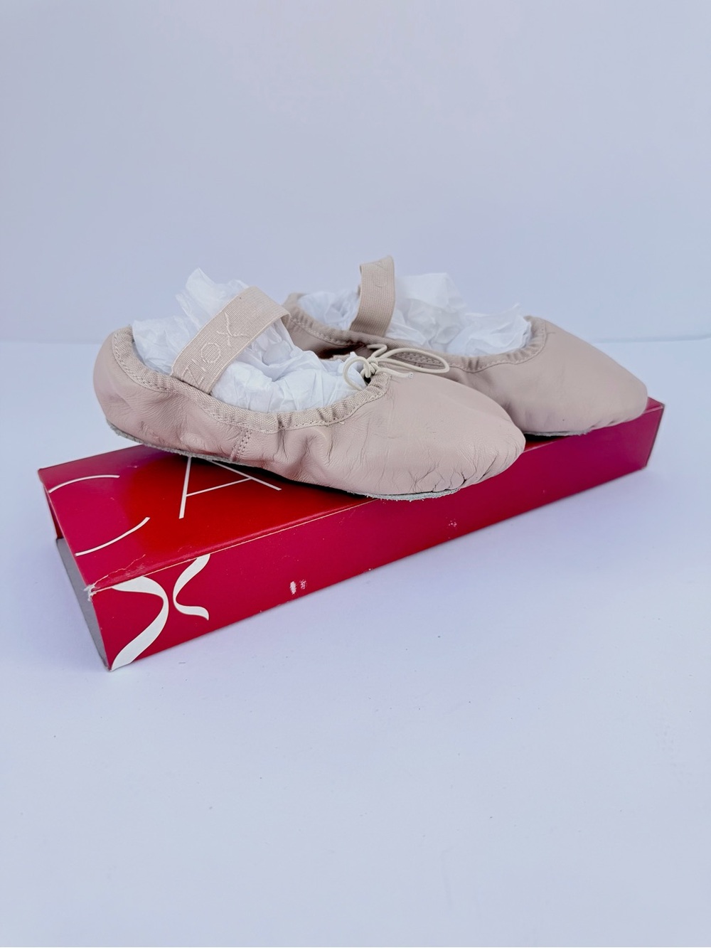 Capezio Kids Lily Leather Full Sole Ballet Slippers Pink